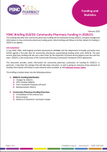 PSNC Briefing 010/20: Community Pharmacy Funding in 2020/21